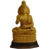 Buddha vitarka mudra wooden statue