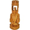 Ambari Elephant Wooden Statue