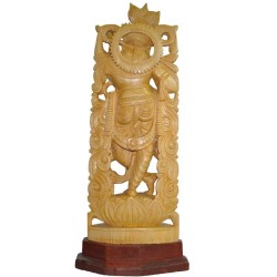 Gopala Krishna Wooden Idol