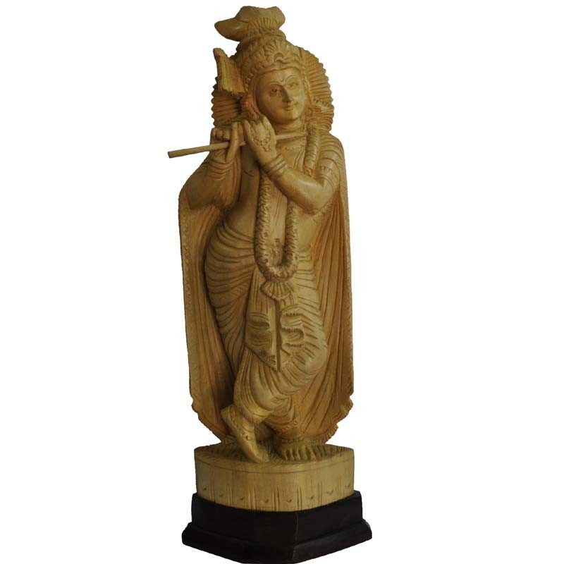 Lord Keshava wooden Idol