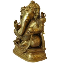 Ganesha Brass Idol