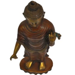 Standing Buddha Brass Idol