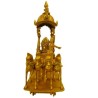 Krishna -Arjuna Bhaghavath Geeta bodhana Brass Idol