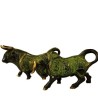 Bull Pair Brass Statue