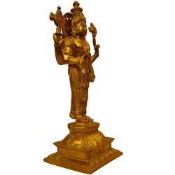 Standing Vishnu Brass Idol