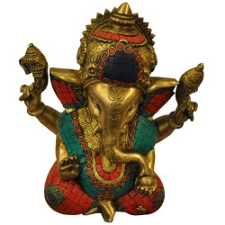 Lord Gajanana Brass Statue