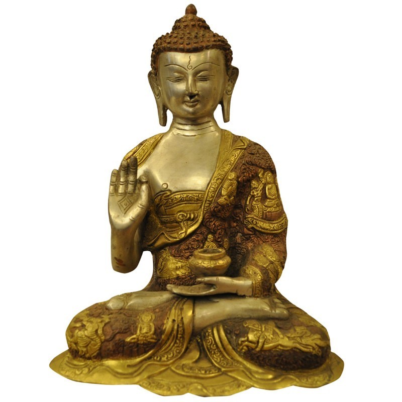 Brass Statue Of Lord Buddha