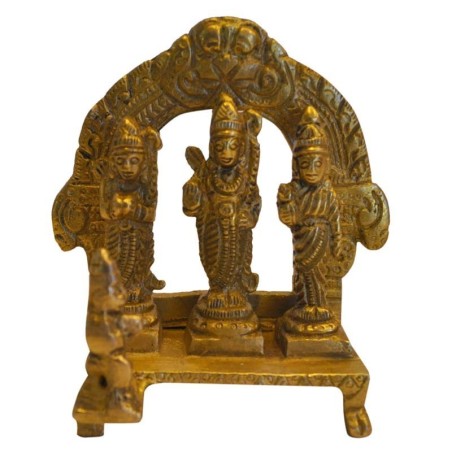 Ram, Lakshman, Seeta & Hanuman Brass Statue