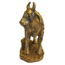 Cow & Calf / Kamadhenu with all God Figures Brass Statue