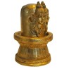 Shivling with 3 Face Shiva Brass Idol 