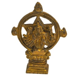 Sudharshana Chakra Brass Idol 