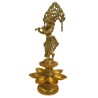 Krishna Deepa Brass Idol