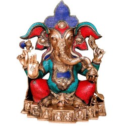 Coral Blessing Ganesha