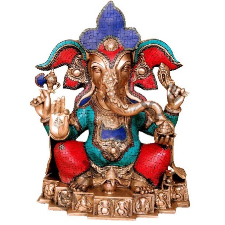 Coral Blessing Ganesha