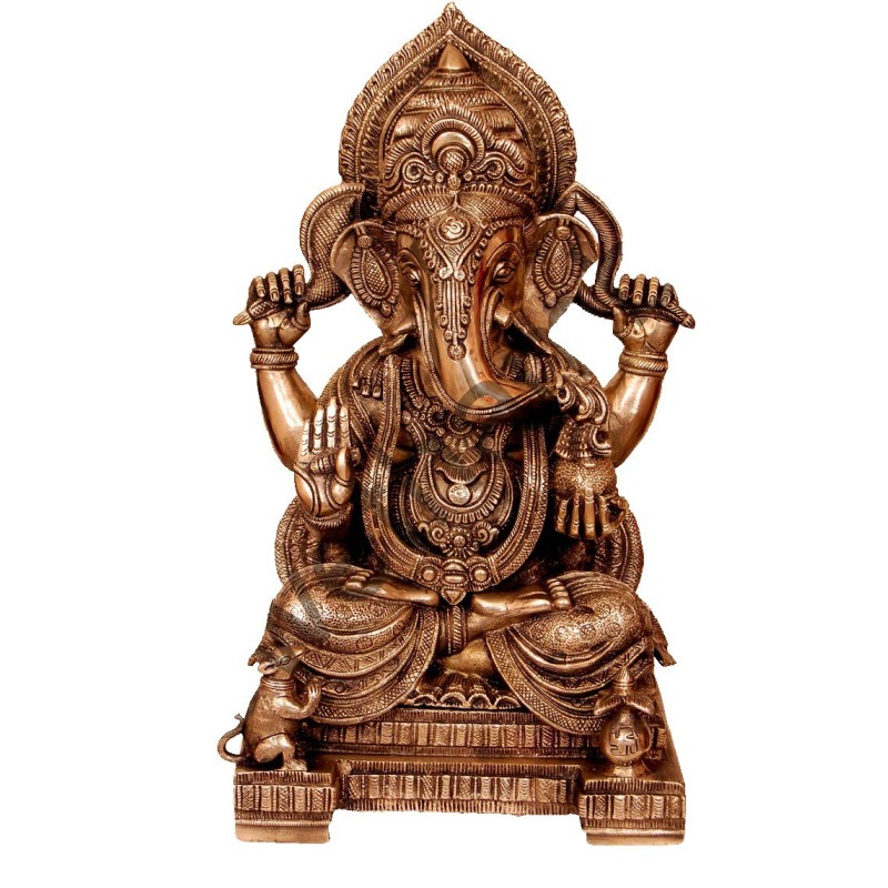 Gajanana Brass Statue