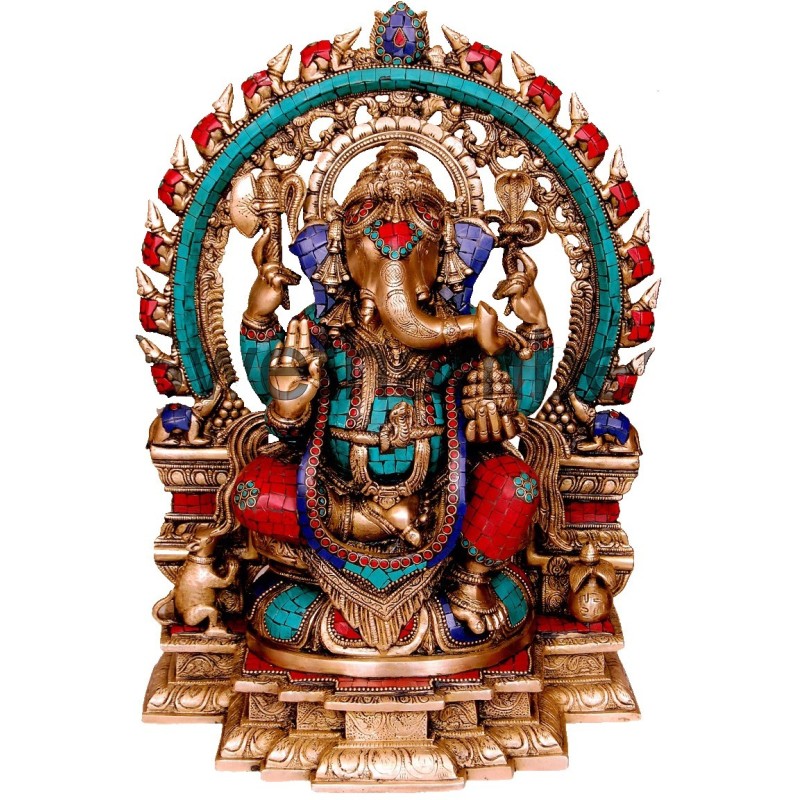 Coral Ganesha On Prabhavali