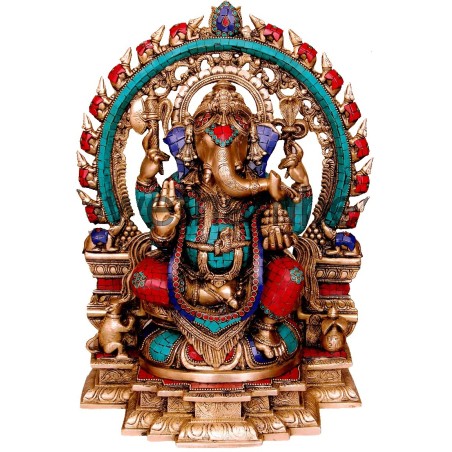 Coral Ganesha On Prabhavali