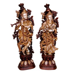 Radha Krishna Brass Idol