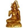 Blessing Shiva Brass Statue