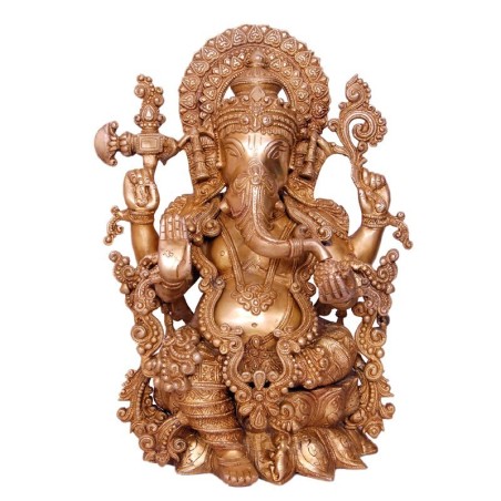 Brass Ganesha Idol