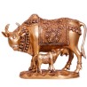 Cow & Calf Brass Statue