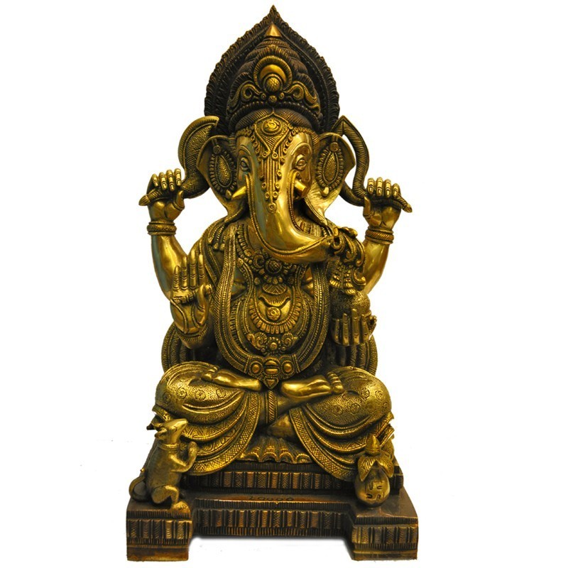 Ganesha Brass Idol