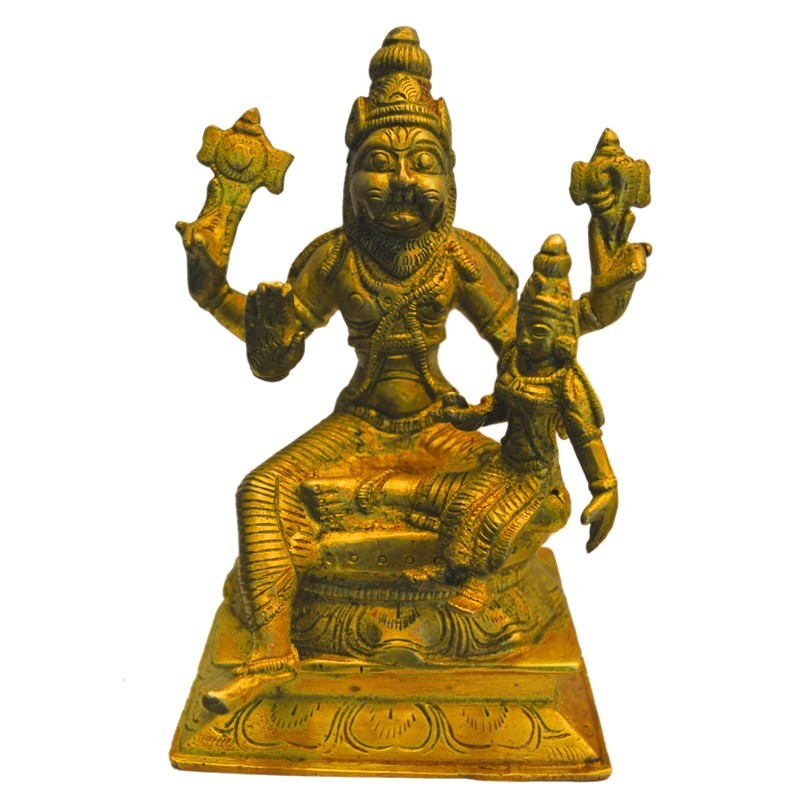 Lakshmi Narasimha Brass Idol