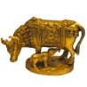 Cow & Calf Brass Idol