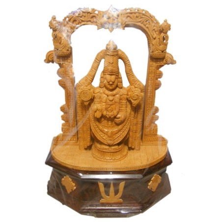 Lord Venkateshwara wooden Statue