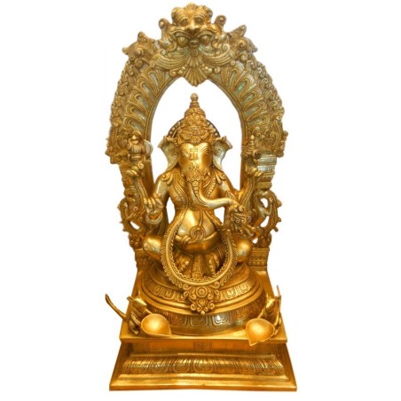 Ganesha Brass Statue