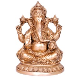 Blessing Ganesha Brass Idol