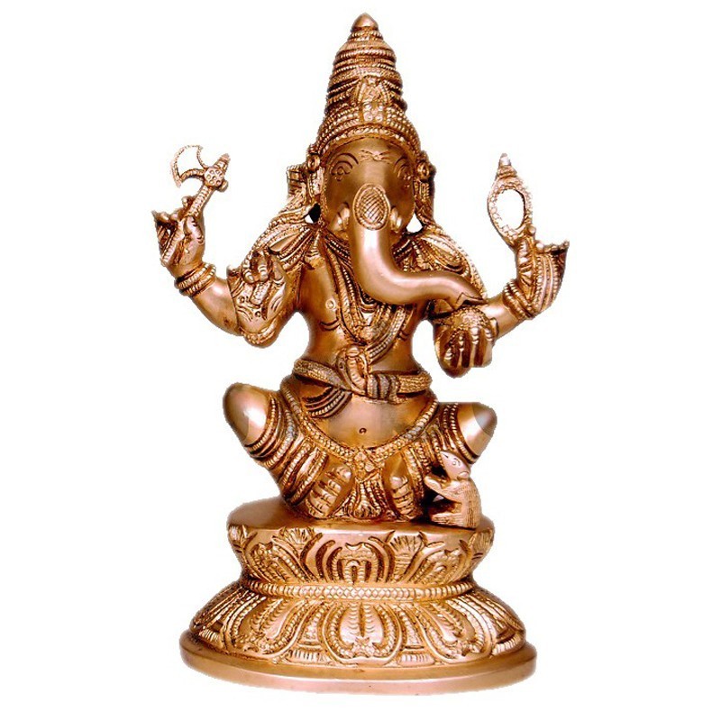 Ganesha Brass Idol