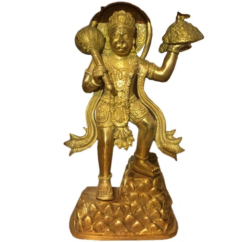 Standing Hanuman Brass Idol