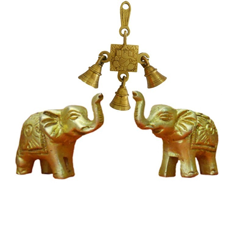 2 Elephant 1 Wall Hanging Combo