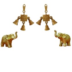 2 Elephant  2 Wall Hanging Combo