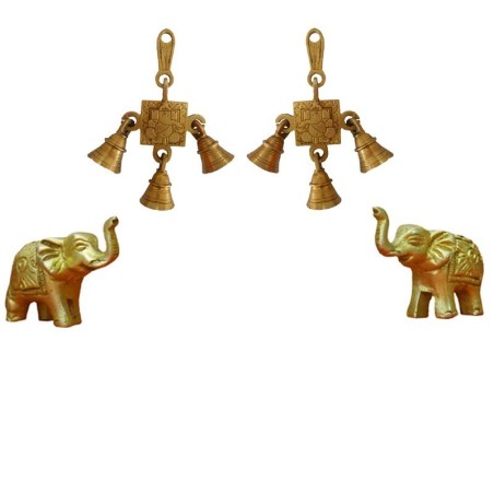 2 Wall Hanging 2 Elephant Combo