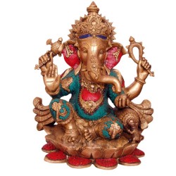 Coral Ganesha Blessing 