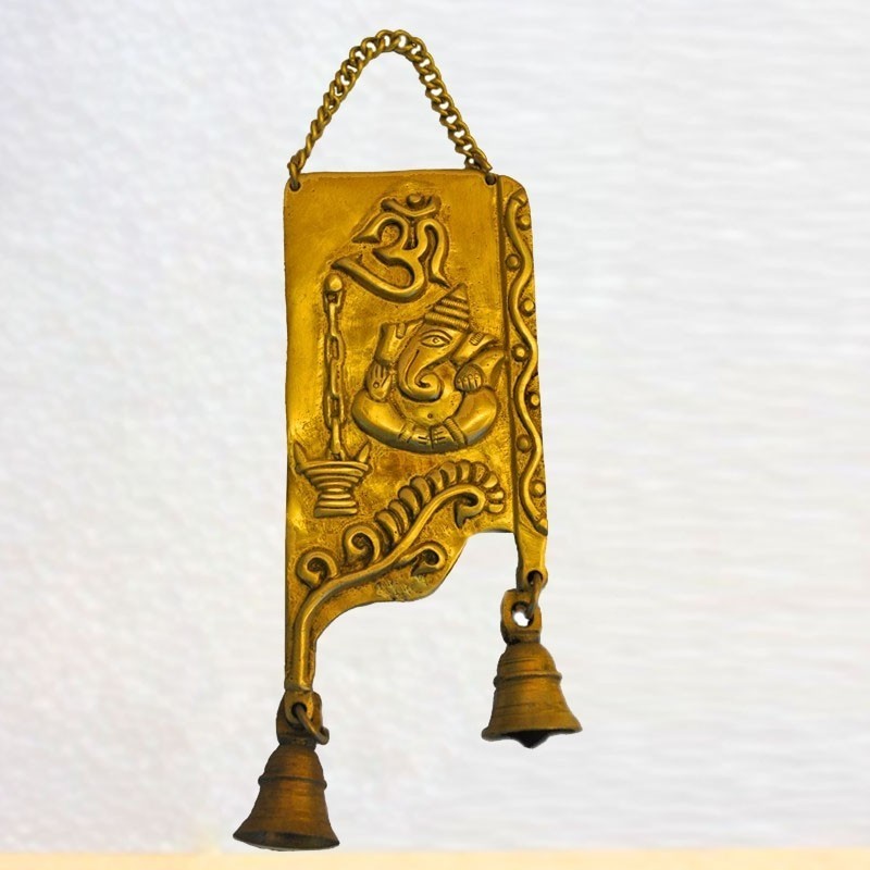 Designed Ganesha Bell Wall Hanging 