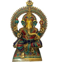 Coral Ganesha on Peeta