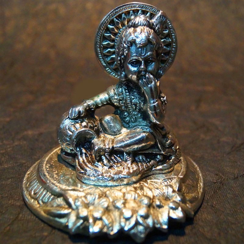 Bal Krishna antique finish Aluminium idol