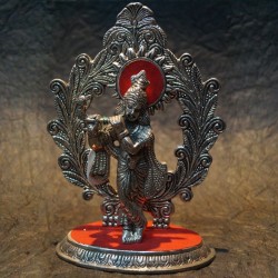 Lord Krishna aluminium idol 