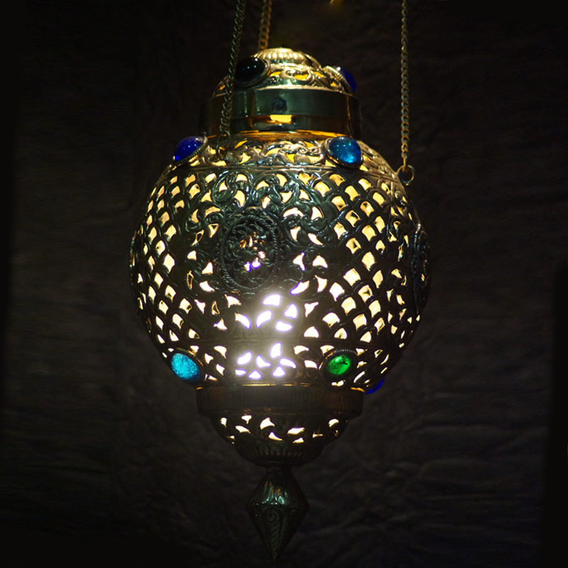 Handmade Brass Hanging Lamp