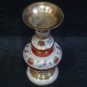 Brass Moulded Flower Vase with Design