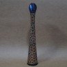 Blue color interior brass flower vase