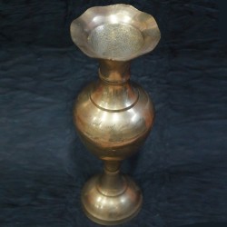 Brass flower vase for spiritual décor 