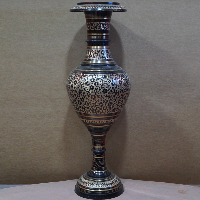 Persian flower vase with hand crafted design