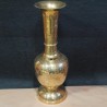 Jar shped shining brass flower vase