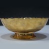 Peacock designed brass fruit bowl 