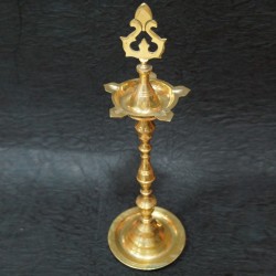 Brass moulded deepas for festival pujas