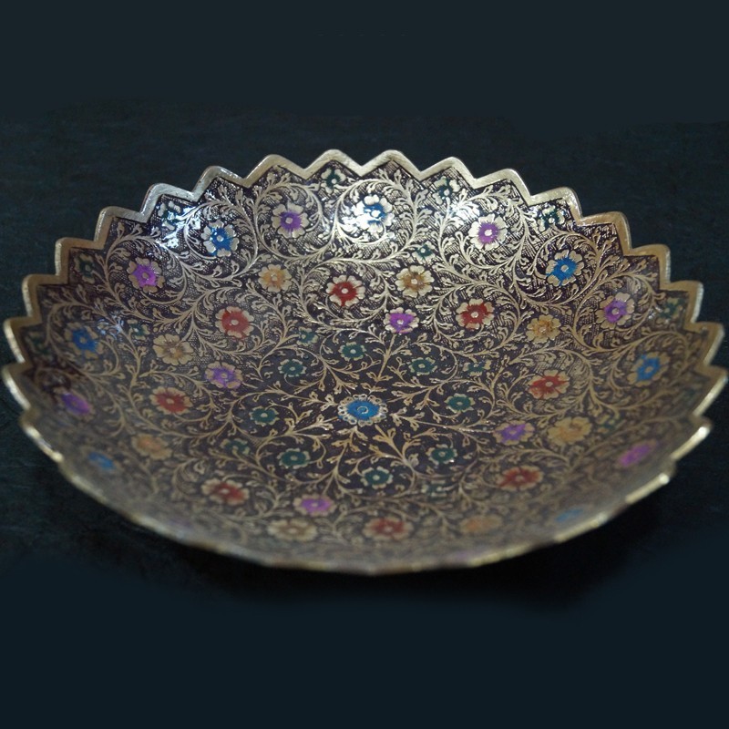 Antique finish Brass fruit bowl 